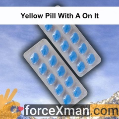 Yellow Pill With A On It 345