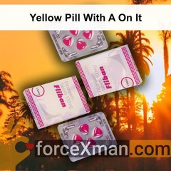 Yellow Pill With A On It 444