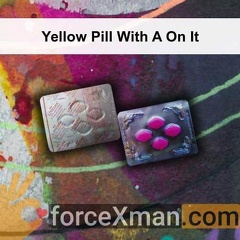 Yellow Pill With A On It 676