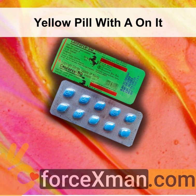 Yellow Pill With A On It 696
