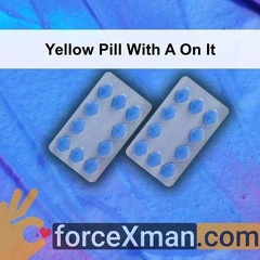 Yellow Pill With A On It 730
