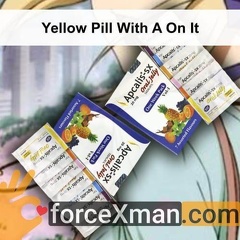 Yellow Pill With A On It 766